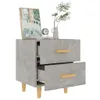The Living Store Nachttische 2 Stk. Betongrau 40x35x47,5 cm Produktbild-Vorschau 6
