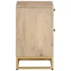 The Living Store Nachttisch 40x30x50 cm Massivholz Mango Produktbild-Vorschau 5