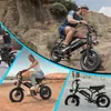 A13 E-Bike Mountainbike Offroad 16 Zoll, Kompaktes Elektro Produktbild-Vorschau 3
