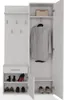 BDW Set Vestiaire duo avec miroir, armoire, blanc, Voir les images du produit 4