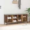 vidaXL Skriňa na topánky z regenerovaného dreva 131 x 35 x Náhľad obrázku produktu 4