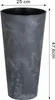 Coprivaso TUBUS SLIM BETON 2in1 plastica opaca d25x48cm Anteprima dell’immagine prodotto 2