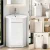 Eck-Waschtisch 66 cm mit Unterschrank & Keramikbecken, Produktbild-Vorschau 2