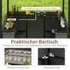 COSTWAY Padiglione barbecue 3 pezzi con bar e 2 sgabelli, Anteprima dell’immagine prodotto 8