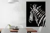 MuchoWow® Poster Zebra - Tier - Schwarz - Porträt 90x120 cm Produktbild-Vorschau 2
