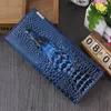 Elegancki Portfel Damski Crocodile w Czerwonym Kolorze Podgląd zdjęcia produktu 6