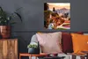 MuchoWow® Poster Stadt - Garten - Licht 50x50 cm - Produktbild-Vorschau 2