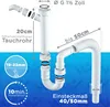 LOBENSWERK Siphon für Küchenspüle mit flexiblem Produktbild-Vorschau 3