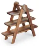 Relaxdays Etagere, 3 Etagen, Akazienholz, klappbares Produktbild-Vorschau 10
