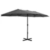vidaXL Sonnenschirm mit Aluminium-Mast 460 x 270 cm Produktbild-Vorschau 1