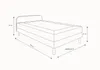 Bett für Teenager 90x200 HENRYK 2 – beige Produktbild-Vorschau 3
