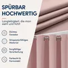 Ösenvorhang 140x225cm #9009 altrosa Produktbild-Vorschau 3