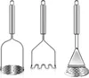 3-teiliges Edelstahl-Kartoffelstampfer-Set – Das ultimative Produktbild-Vorschau 1