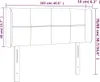 Kopfteil mit Ohren Dunkelbraun 103x16x78/88 cm Stoff Produktbild-Vorschau 9