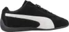A side view of a black Puma Speedcat OG shoe with a white stripe. Voir les images du produit