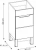 Mobile Bagno Sotto Lavabo Bianco 40 Cm Con Ante Anteprima dell’immagine prodotto 8