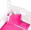 Kinderplay Puppenwiege 2-in-1 mit Bettwäsche – Schaukelbett Produktbild-Vorschau 3