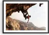 Gerahmtes Poster - Schwarzer Rahmen - Klettern extrem berge Produktbild-Vorschau 1