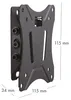 Schwaiger Tilt 1 TV Wandhalter, 33-69cm, neigbar, max.25 kg Productafbeelding-voorbeeld 7
