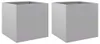 vidaXL Pflanzkübel 2 Stk. Silbern 49x47x46 cm Verzinkter Produktbild-Vorschau 1