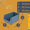 Stapelboxen Schraubenbox Lagerboxen Stapelboxen Werkstatt Produktbild-Vorschau 2