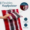Beautissu 2er Set Sun-HL Hochlehner Auflage 120x50x8cm Produktbild-Vorschau 5