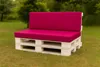 Palettenkissen-Set 120×80 x 120×40 cm Rosa – Sitz- und Produktbild-Vorschau 4