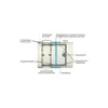 Diagram showing the internal components and features of a ventilation component. Produktbild-Vorschau