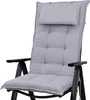 A close-up view of a gray cushion for a high-back chair. Produktbild-Vorschau