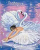 Malen nach Zahlen: Ballerina und Schwan, 40x50 cm Produktbild-Vorschau 1