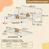 COSTWAY Tagesbett 90x200cm, Schlafsofa mit Ausziehbett, Produktbild-Vorschau 3