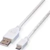 VALUE USB 2.0 Kabel, USB A ST - Micro USB B ST, weiß, 3 m Produktbild-Vorschau 1