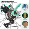 Hiland 26 Zoll Damen Mountainbike, 18 Gänge Federgabel MTB Produktbild-Vorschau 5