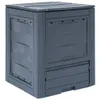 vidaXL Compostiera da giardino grigia 60 x 60 x 73 cm 260 L Anteprima dell’immagine prodotto 7