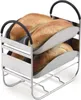 A two-tiered bread rack holding several loaves of bread. Anteprima dell’immagine prodotto