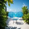 Ensemble table et chaises de jardin Santana - bleu Voir les images du produit 9