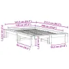 Massivholzbett ohne Matratze 120x190 cm Kiefernholz Produktbild-Vorschau 8