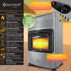 KESSER® Radiateur gaz en céramique 4200W, comprenant un Voir les images du produit 2