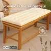 HOMESCAPES 2er lavice polštář krémová 100% bavlna Náhled obrázku produktu 5