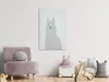 Italienischer Leinwand Leinwandbild - Mysterious Lama (1 Produktbild-Vorschau 2