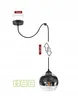 LUXOLAR Led Pendelleuchte - Deckenleuchte Schwarz E27 60W - Produktbild-Vorschau 3