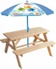 Picnic table Fun House Brown Sunshade (125 x ø 100 cm) Produktbild-Vorschau 1