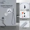 HOMELODY Regendusche Duschsystem mit Thermostat Unterputz Produktbild-Vorschau 6