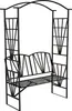 tectake® Arc de roses en acier 114 x 42 x 210 cm Voir les images du produit 1