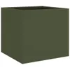 vidaXL Pflanzkübel Olivgrün 32x30x29 cm Stahl Produktbild-Vorschau 1