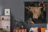 MuchoWow® Wandteppich Wandbehang Schottisches Hochlandrind Produktbild-Vorschau 5