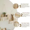 2er Set Makramee Wandregal Holz Hängeregal Wandregal Boho Produktbild-Vorschau 3