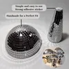 (Malý) Zrcadlová diskotéková koule Stříbrná retro reflexní Náhled obrázku produktu 6