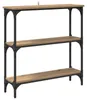 vidaXL Konzolový stolík Artisan dub 75 x 22,5 x 75 cm Náhľad obrázku produktu 1