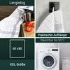 12er Set Geschirrtücher, Halbleinen in 60x80 cm, grau weiß Produktbild-Vorschau 2